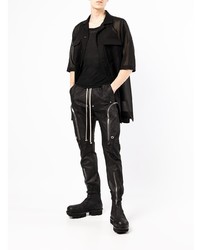 Chemise à manches courtes noire Rick Owens