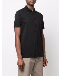 Chemise à manches courtes noire BOSS