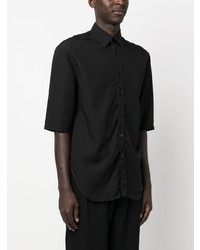 Chemise à manches courtes noire Costumein