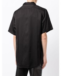 Chemise à manches courtes noire Jil Sander