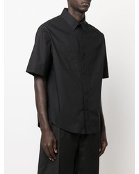 Chemise à manches courtes noire 424