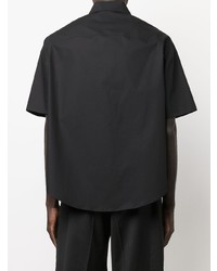 Chemise à manches courtes noire 424