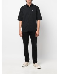 Chemise à manches courtes noire Calvin Klein