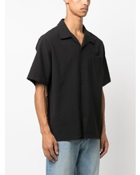 Chemise à manches courtes noire Nn07