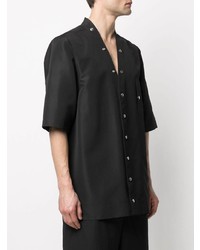 Chemise à manches courtes noire Rick Owens