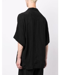 Chemise à manches courtes noire Julius