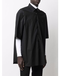 Chemise à manches courtes noire Raf Simons