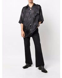 Chemise à manches courtes noire Acne Studios