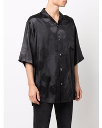 Chemise à manches courtes noire Acne Studios