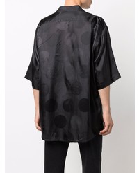 Chemise à manches courtes noire Acne Studios