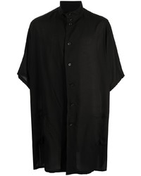 Chemise à manches courtes noire Yohji Yamamoto