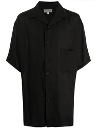 Chemise à manches courtes noire Yohji Yamamoto