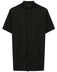 Chemise à manches courtes noire Yohji Yamamoto