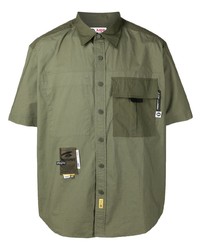 Chemise à manches courtes olive AAPE BY A BATHING APE