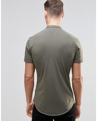 Chemise à manches courtes olive Asos