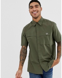 Chemise à manches courtes olive Fred Perry