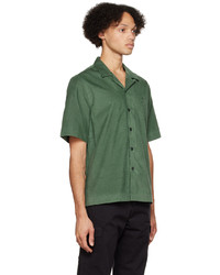 Chemise à manches courtes olive Paul Smith