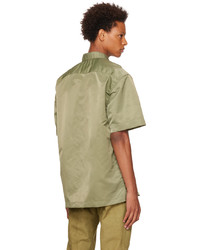 Chemise à manches courtes olive Dries Van Noten