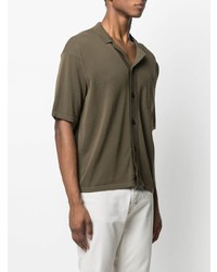 Chemise à manches courtes olive Nuur