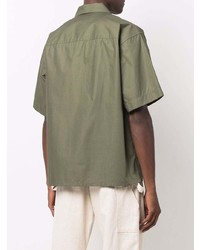 Chemise à manches courtes olive Marni