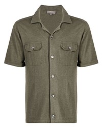 Chemise à manches courtes olive N.Peal