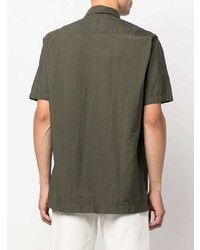 Chemise à manches courtes olive Orlebar Brown