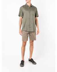 Chemise à manches courtes olive OSKLEN