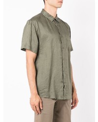 Chemise à manches courtes olive OSKLEN