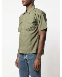 Chemise à manches courtes olive John Elliott