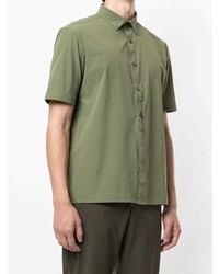 Chemise à manches courtes olive D'urban