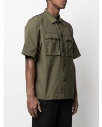 Chemise à manches courtes olive Diesel