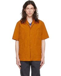 Chemise à manches courtes orange Aspesi