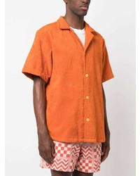 Chemise à manches courtes orange OAS Company