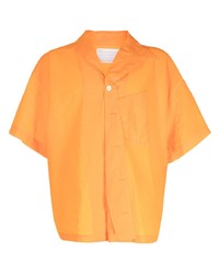 Chemise à manches courtes orange Kolor