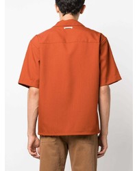 Chemise à manches courtes orange Marni