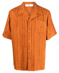 Chemise à manches courtes orange Séfr
