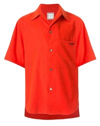 Chemise à manches courtes orange Wooyoungmi