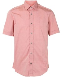 Chemise à manches courtes rose Gieves & Hawkes