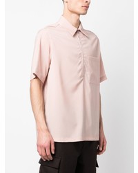 Chemise à manches courtes rose Hevo