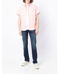 Chemise à manches courtes rose BOSS