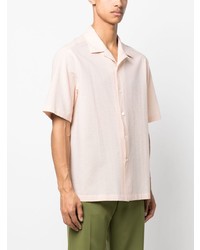 Chemise à manches courtes rose Zegna