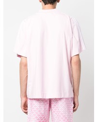 Chemise à manches courtes rose adidas