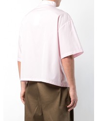 Chemise à manches courtes rose Hed Mayner