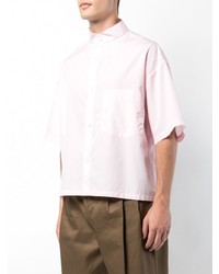 Chemise à manches courtes rose Hed Mayner