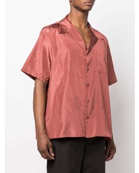 Chemise à manches courtes rose Valentino