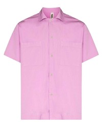 Chemise à manches courtes rose Tekla