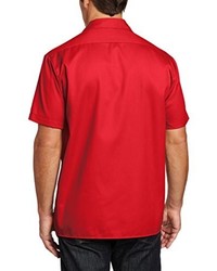 Chemise à manches courtes rouge Dickies