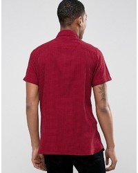 Chemise à manches courtes rouge Jack and Jones