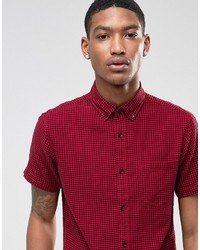 Chemise à manches courtes rouge Jack and Jones