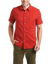 Chemise à manches courtes rouge maier sports